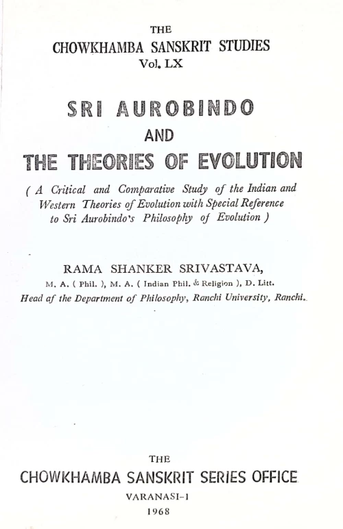 Sri Aurobindo and Theories of Evolution